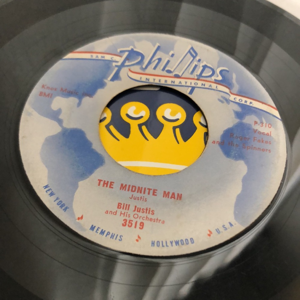 Bill Justis  Raunchy Vinyl 45 Record